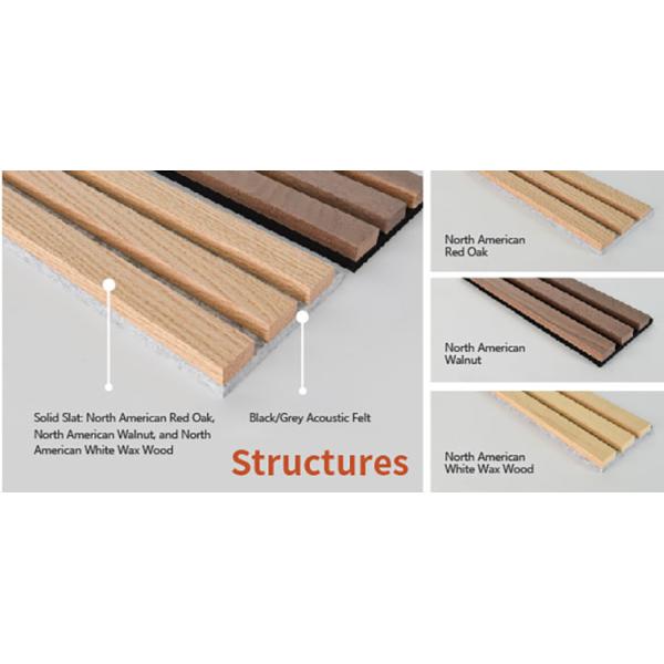 Bespoke Soundproof Solid Wood Slat Acoustic Panels 21mm Thickness 0.85 NRC