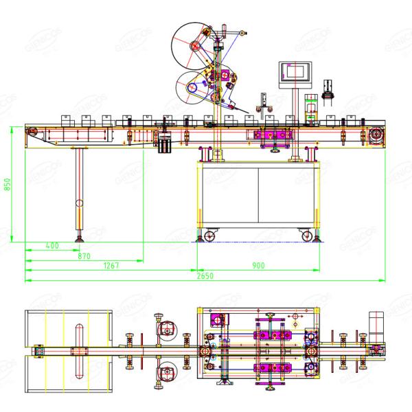 Automatic Three Sides Box Corner Labeling Machine High Precision With Two End