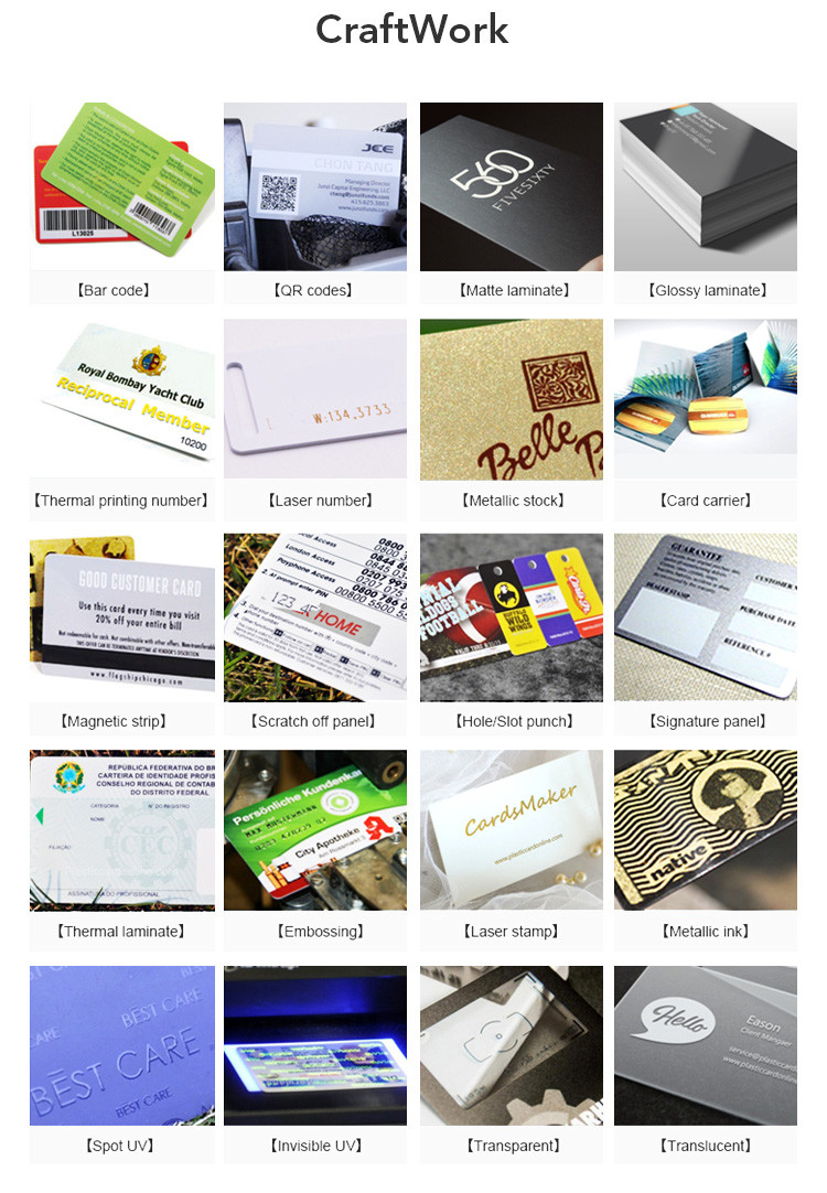 CMYK Offset Printing NFC Tag Business Card Contactless Payment ROHS