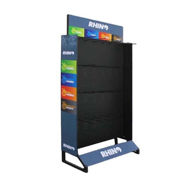Quality Durable Metal Display Racks Retail Store Brand Logo Display Solution for sale