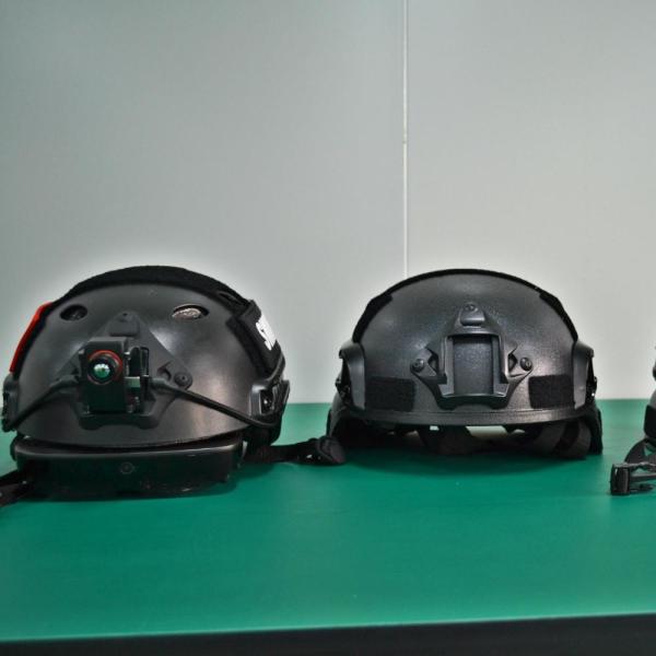 Quality RoboCop Style 5m Smart Temperature Measuring Helmet for sale