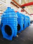 Sluice Worm Gear Gate Valve Ductile Iron Flange End Rubber Seat Valve