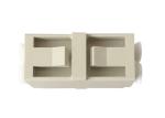 Duplex LC Fiber Optic Adapter High Step Multimode Type Without Flange