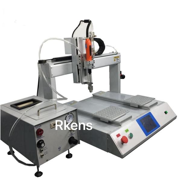 Quality XYZ 3 Axis Two Working Table Auto feeding Screw Driver Robot for sale