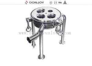 Buy cheap Tri Legs Sanitary Filter Housing Base 1.5&quot; TC In / Out. For Code-7 (2-226) Cartridge Socket product