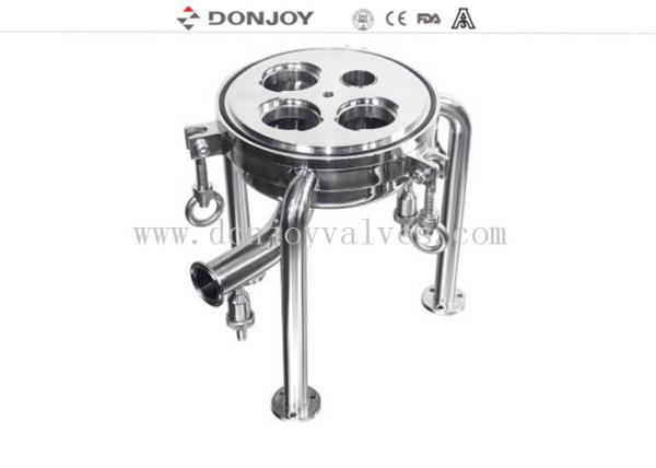 Quality Tri Legs Sanitary Filter Housing Base 1.5" TC In / Out. For Code-7 (2-226) Cartridge Socket for sale