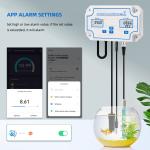 WiFi Data Logger Temp PH Salinity Meter Online Controller Seawater SaltWater
