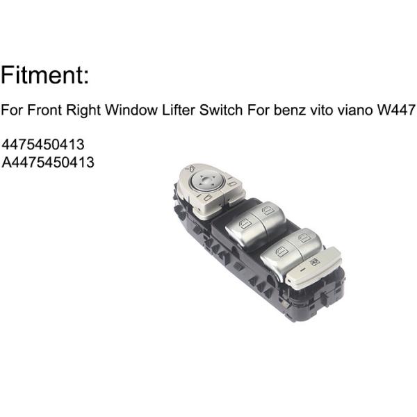 Front Right Universal Electric Window Switch Mercedes Benz Vito Viano W447