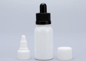 Transparent Black 1 Oz Plastic Dropper Bottles Customize Cap Type