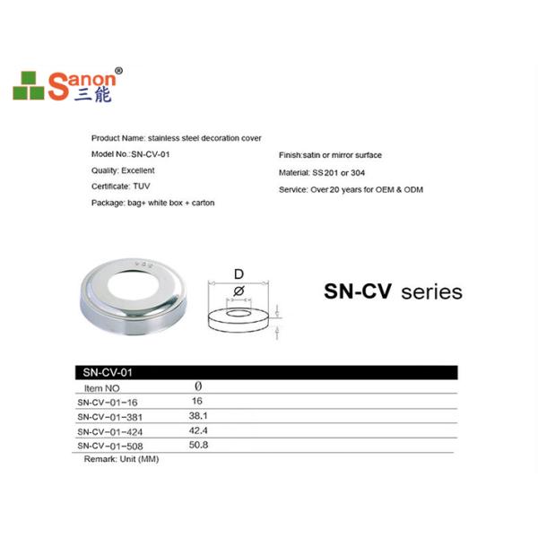 304 Anti Corrosion Stainless Steel Plate Covers Stair handrail Post Base Plate