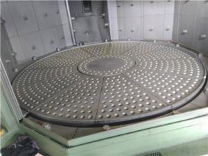 Load 400kg Turntable Shot Peening Machine Casting Parts Cleaning
