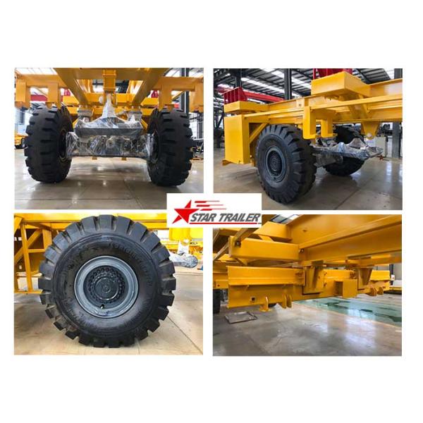Heavy Duty Heavy Load Trailers , Chassis Frame Multi Axle Trailer