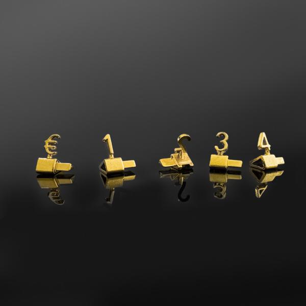 Quality 3D Metal EUR Pricing Systems for jewellery Retail Price Display Tags for sale