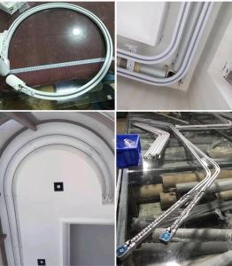China Nosie Free 18cm/S 35mm*30mm Remote Control Curtain Track Bendable on sale