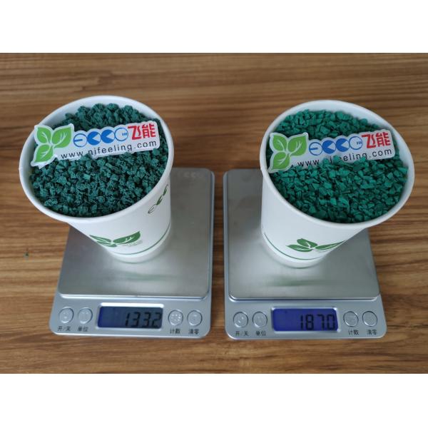 Food Grade Rubber Mulch Pallet Safety Soft EPDM Granules Chopped Rubber For Playground