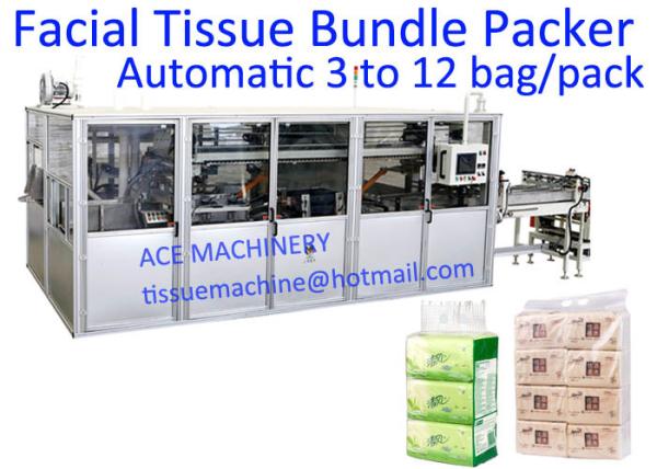 Quality 640mm 25 Bundle / Min Facial Tissue Paper Bundle Packing Machines for sale