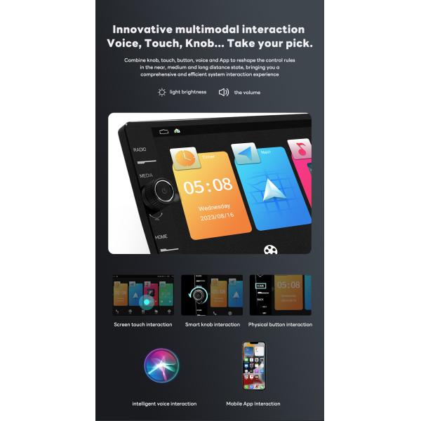 Universal 9inch 2DIN Android12 Car Multimedia Player with Stereo GPS Navigation DVD Video Carplay