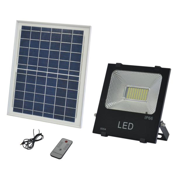 100W LED Solar Flood Light aluminum material with motion sensor for garden and building use