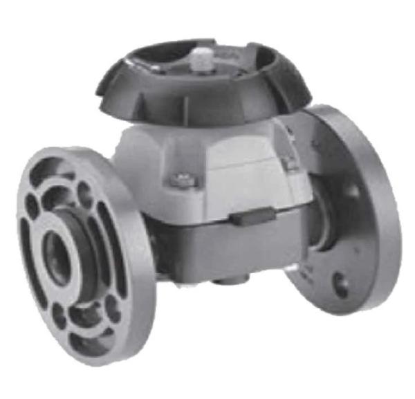 +GF+ PVC-U/317 PTFE Manual Diaphragm Valve Flanged Connection d50 DN40 –