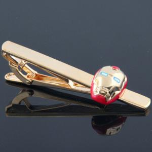 China brass tie clip and cufflink set batman on sale