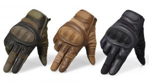 China SWAT Polyester Military Tactical Gloves With Knuckle Protection Perforated Microfiber on sale