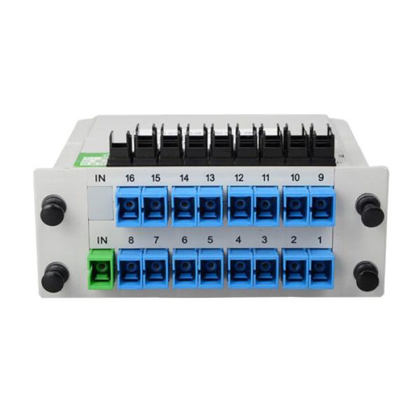 FTTH 1x16 Fiber Optic Plc Splitter LSZH Low Insertion Loss