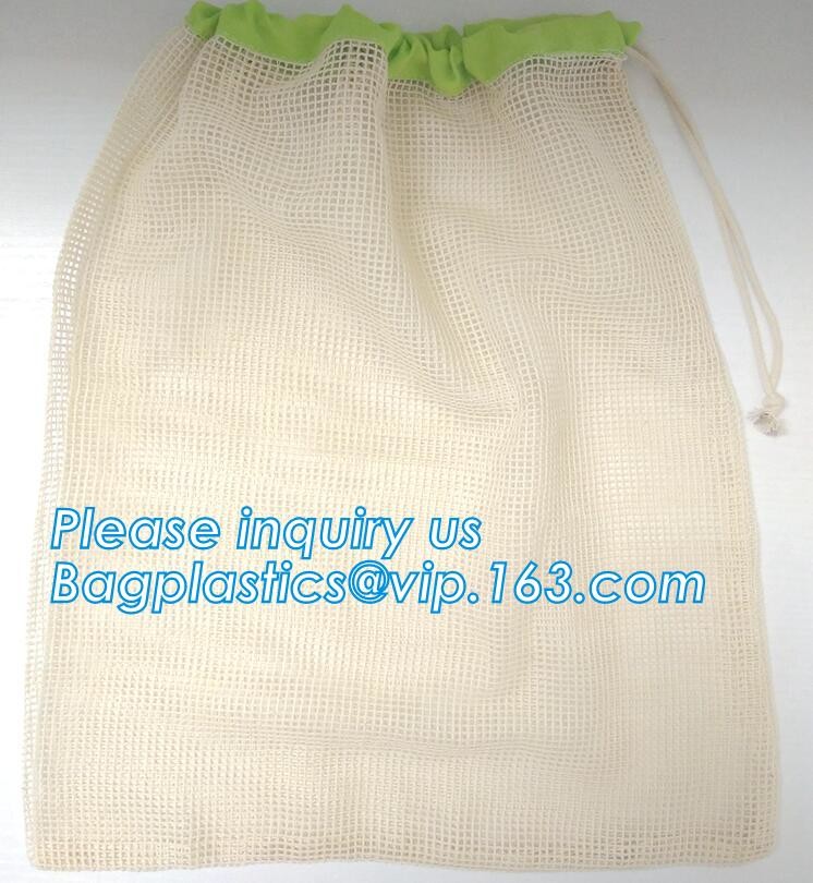 high quality reusable Cotton Mesh Net bag Shopping Tote Bag for foods and vegetable,Extra lightweight cotton net mesh ba