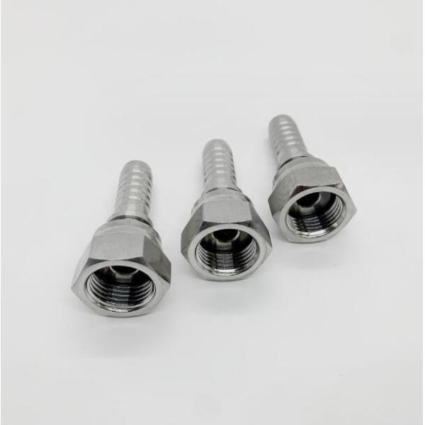 High Quality Jic Female Fittings Thread One Piece Crimping Hydraulic Hose Fittings