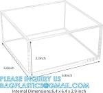 Clear Cube Display Case, Multi-Purpose Box Square Container, Decorative Acrylic