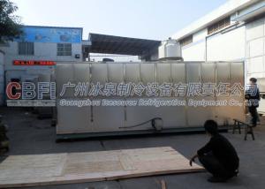 ISO Approval Large Ice Cube Machine With Stainless Steel Ice Bin / Dry Filter Coil