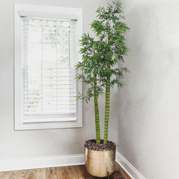 Quality Buddha Bamboo Artificial Potted Floor Plants Indoor Landing Decorative for sale