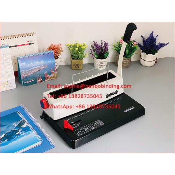 8.47mm Pitch 4mm Hole Twin Wire Binding Machine For A4 Paper