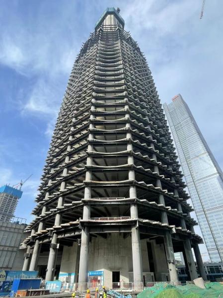 Quality 260M Height Steel Frame Core High Rise Building Fast Installation Prefab Prefabricated High Rise Steel Structure Price for sale