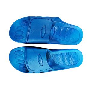 Black Non Slip ESD SPU Antistatic Slippers For Work Lab Cleanroom