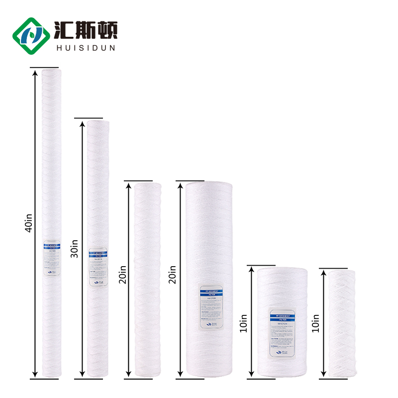 Food Filter Function PP Yarn String Wound Filter Cartridge with Lightweight Design