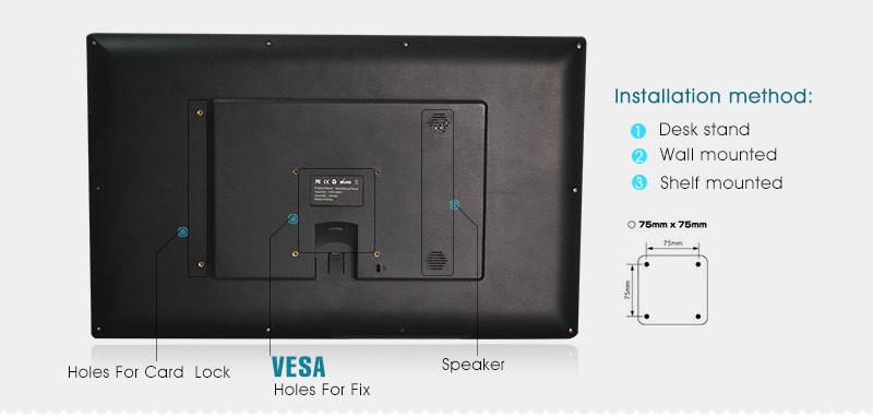 Easy Using Commercial Android Tablet 16 Inch With Multi OSD Language