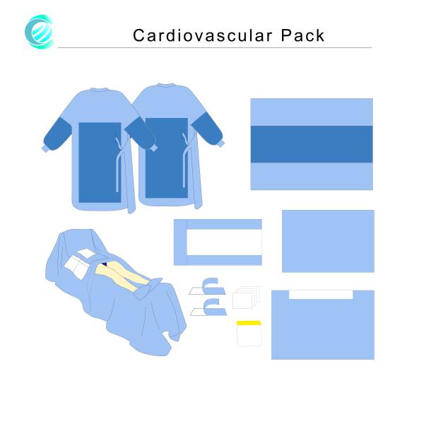 Hospital Disposable Sterile Drape Lower Extremity Packs / Top Extremity Set