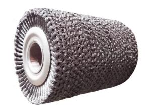12 Inch OD Multi-Layer Twisted Wire Roller Brush for Fast Rust Removal