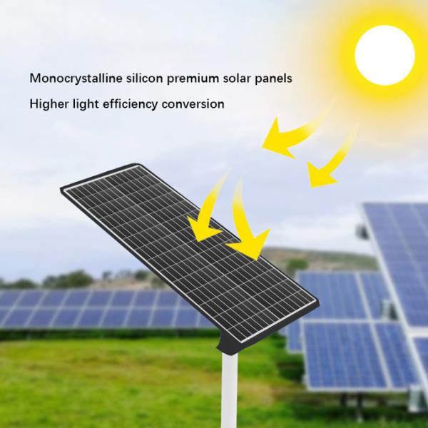 100w 120w 150w Aluminumall In One Led Solar Street Light Self Cleaning
