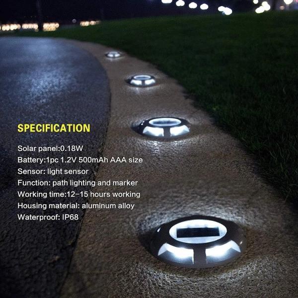 Weather Proof Solar Powered LED Ground Lights , In Ground Deck Lights For Sidewalk Stair