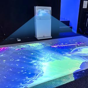 Buy cheap Portable Digital Light 3d Projection Mapping Mobile Interactive Floor Projector product