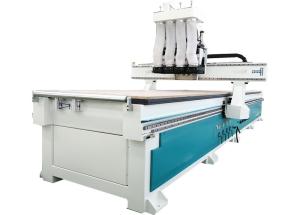 Buy cheap Multi Double Head 4 Spindles Automatic 3D Wood Carving Cnc Router 1325 2030 2040 1530 Cnc Nesting Machining Center product