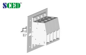 Buy cheap 1P-24P 30.0mm Single Deck Feed-Through Terminal Block Connector , 600V 285A product