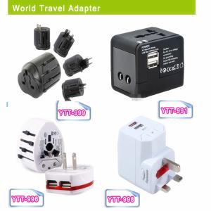Buy cheap All-In-One UK USA Euro AUS plug Universal World Power Adaptor product