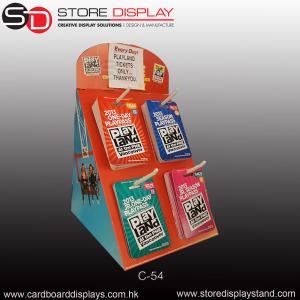 Buy cheap Display corrugated counter displaybox with hooks product