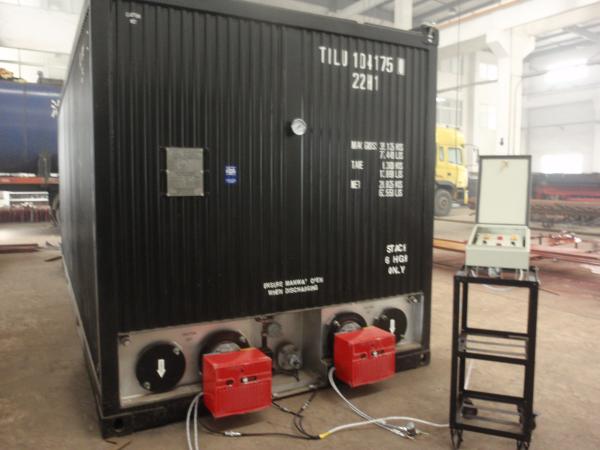 Quality Standard 20ft Asphalt Heating Tank With Direct Burner Heating Tubes for sale