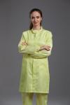Anti Static ESD Garment Resuable Class1000 straight open zipper stand collar