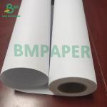 24" X 150' 20lb CAD Uncoated Plotter Paper Bright White Color For Engineering