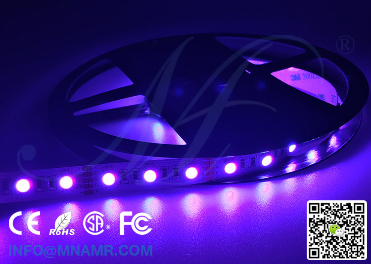 China Supplier 12 Volt 15W 5M/Reel LED Tape Lights RGB CW Under-cabinet Lighting