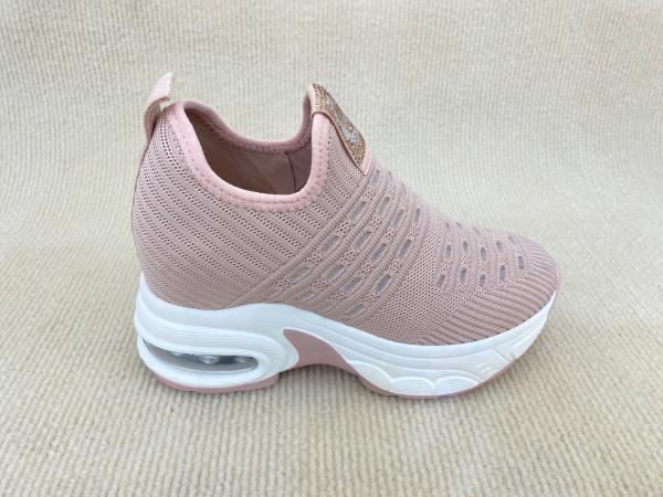 Quality Breathable Pink Platform Loafers Microfiber Loafer Platform Shoes for sale